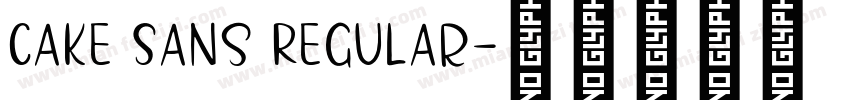 Cake Sans Regular字体转换